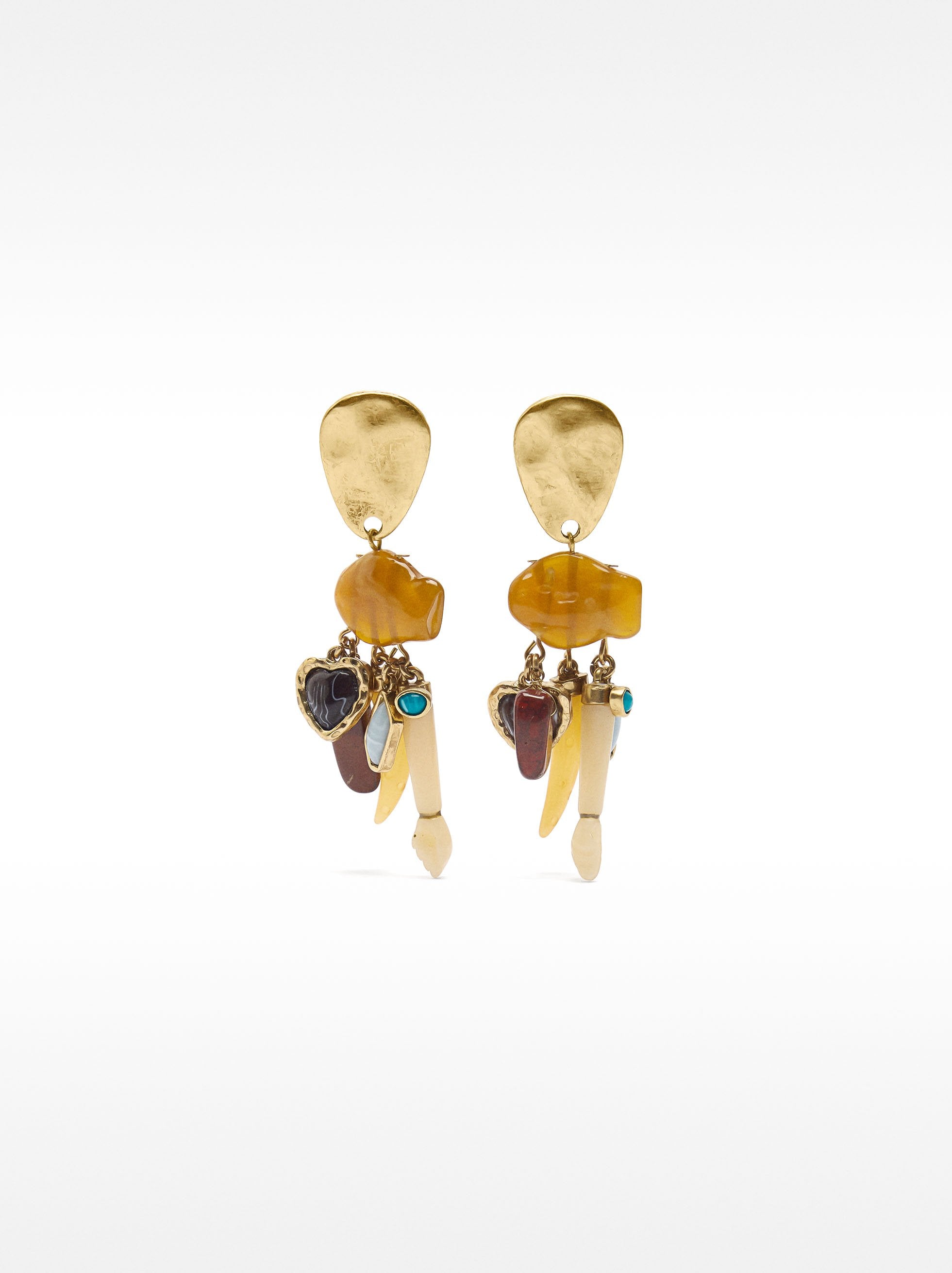 Pendientes Largos Con Piedras