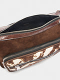 Bolso Bandolera Con Piel