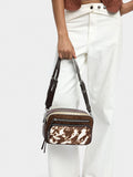 Bolso Bandolera Con Piel