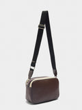 Bolso Bandolera Con Piel