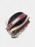 Bolso Bandolera Con Piel