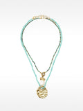 Set De Collares De Piedras Con Perla