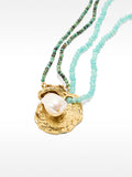 Set De Collares De Piedras Con Perla