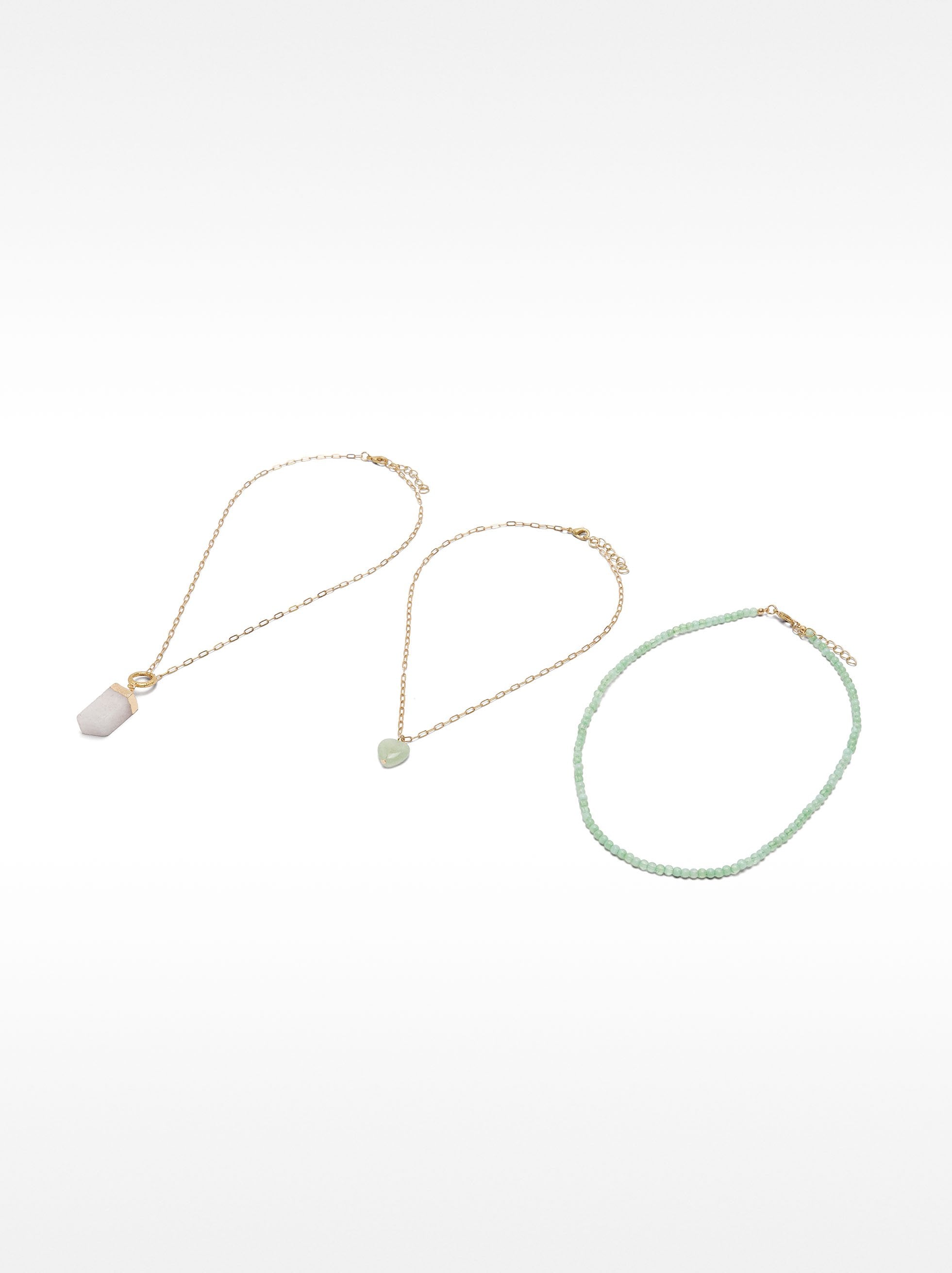 Set De Collares Con Piedras