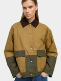 Chaqueta Contraste De Algodón