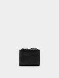 Cartera Con Textura Y Cremallera Doble