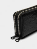 Cartera Con Textura Y Cremallera Doble
