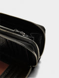 Cartera Con Textura Y Cremallera Doble