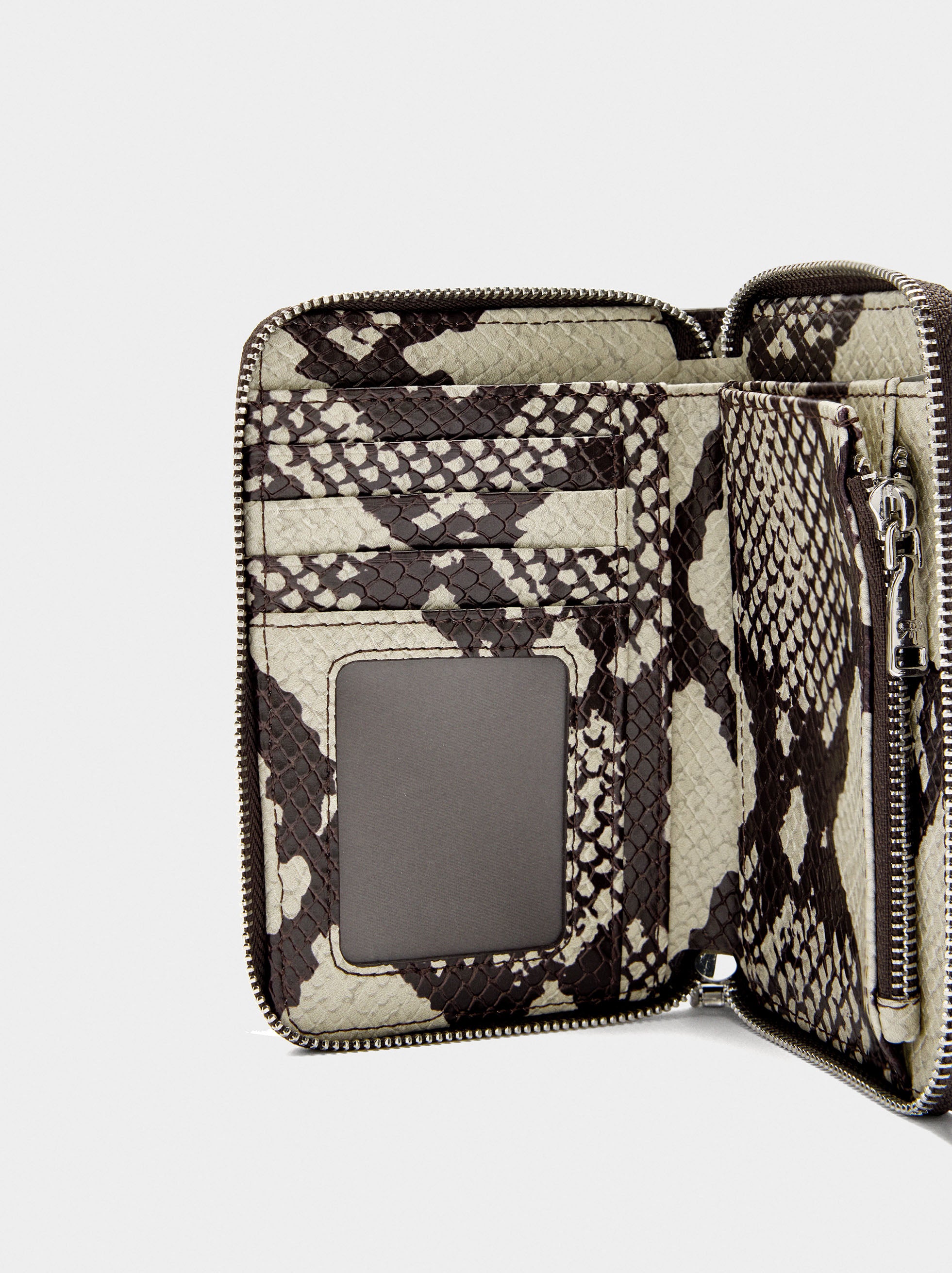 Cartera Estampada Animal Con Cremallera S