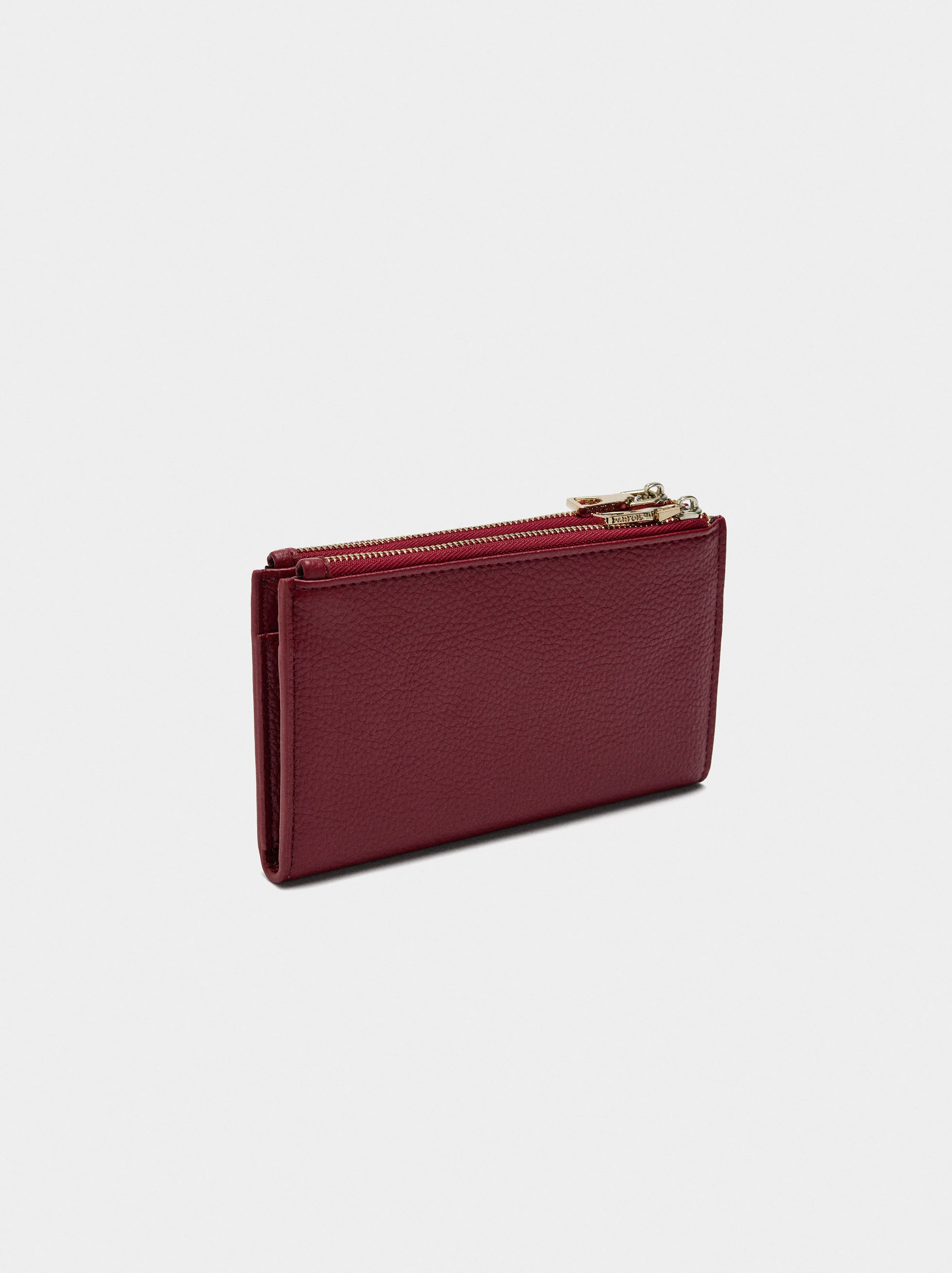 Cartera Doble Con Textura