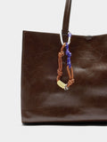 Bolso Shopper Con Colgante