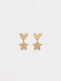 Pendientes De Corazón Y Estrella