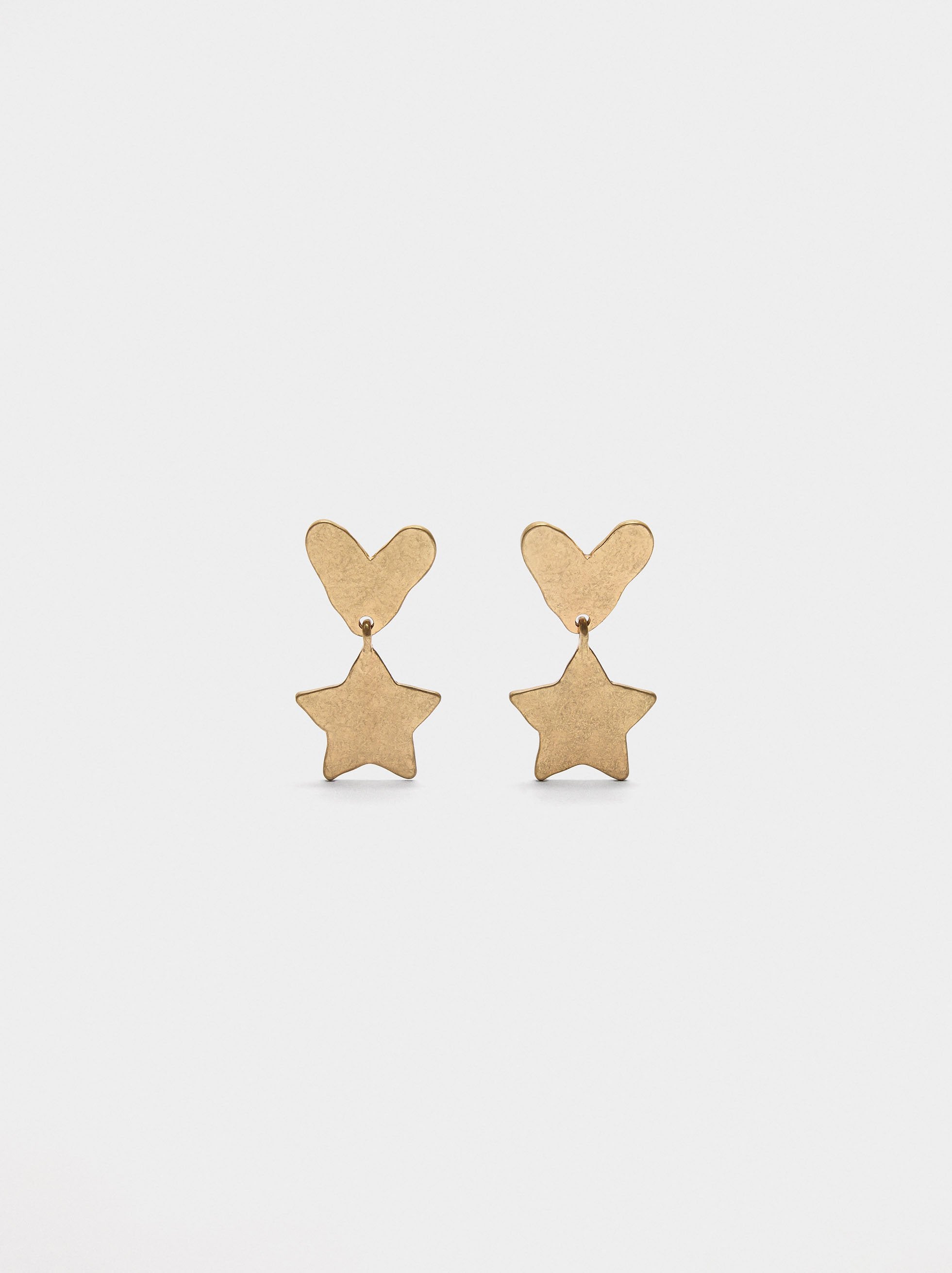 Pendientes De Corazón Y Estrella