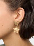 Pendientes De Corazón Y Estrella