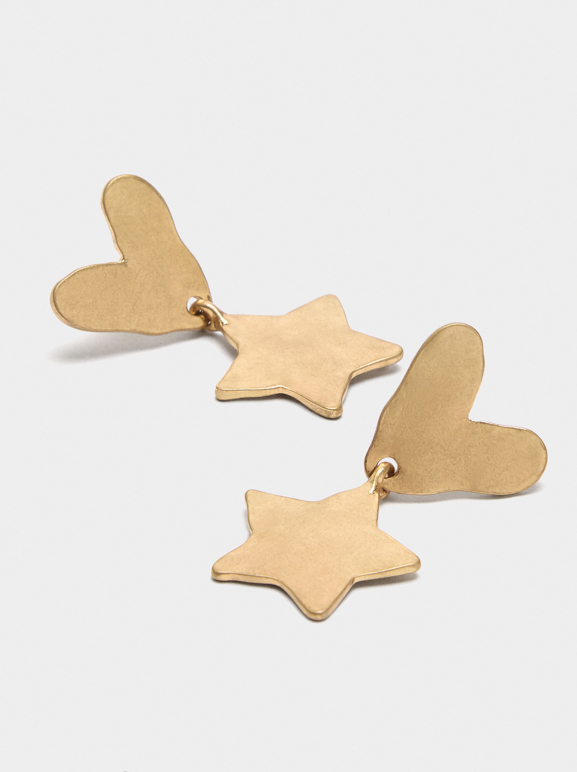 Pendientes De Corazón Y Estrella