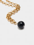 Collar De Eslabones Con Colgante De Esfera