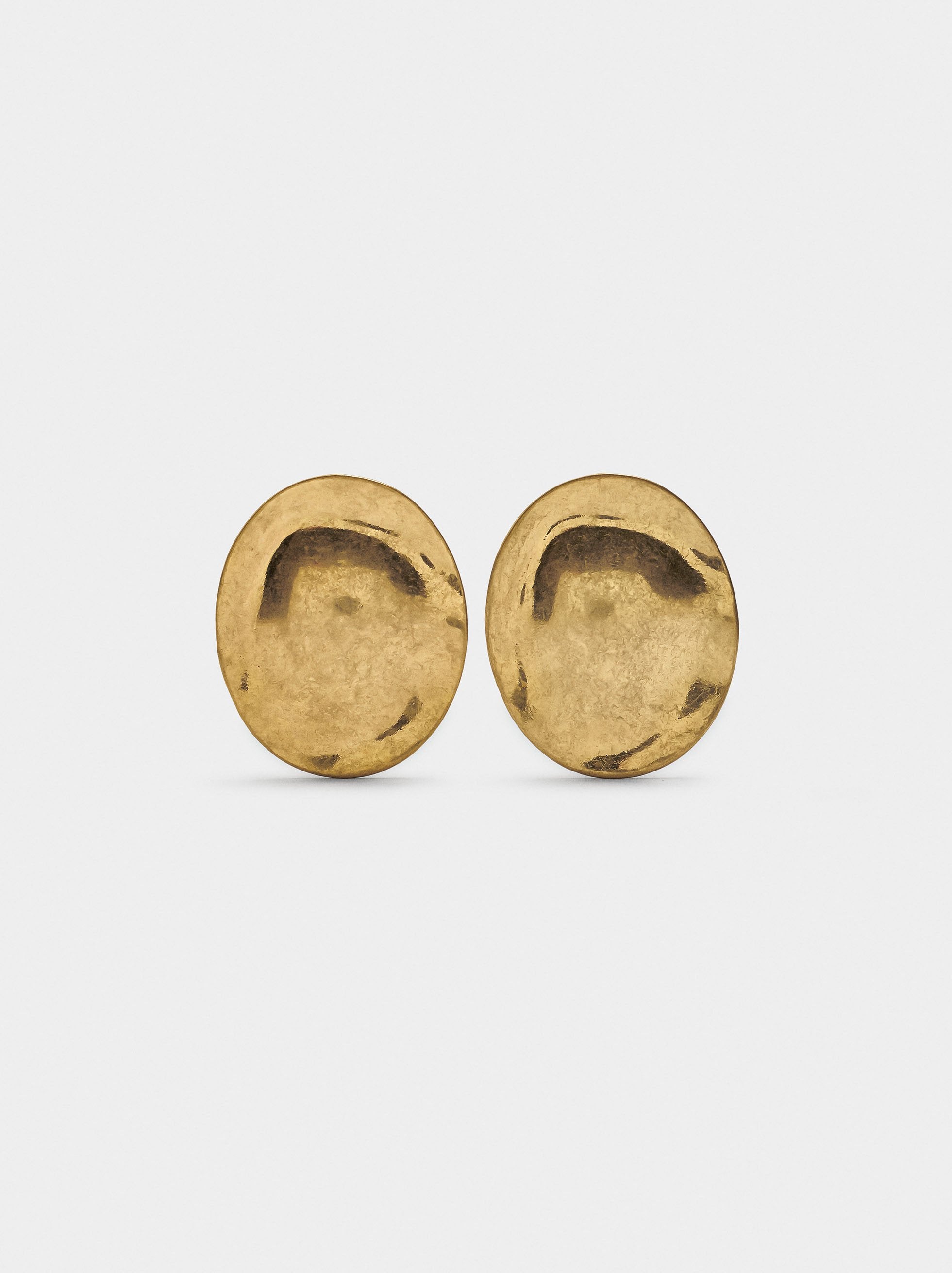 Pendientes Redondos Con Relieve