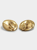 Pendientes Redondos Con Relieve