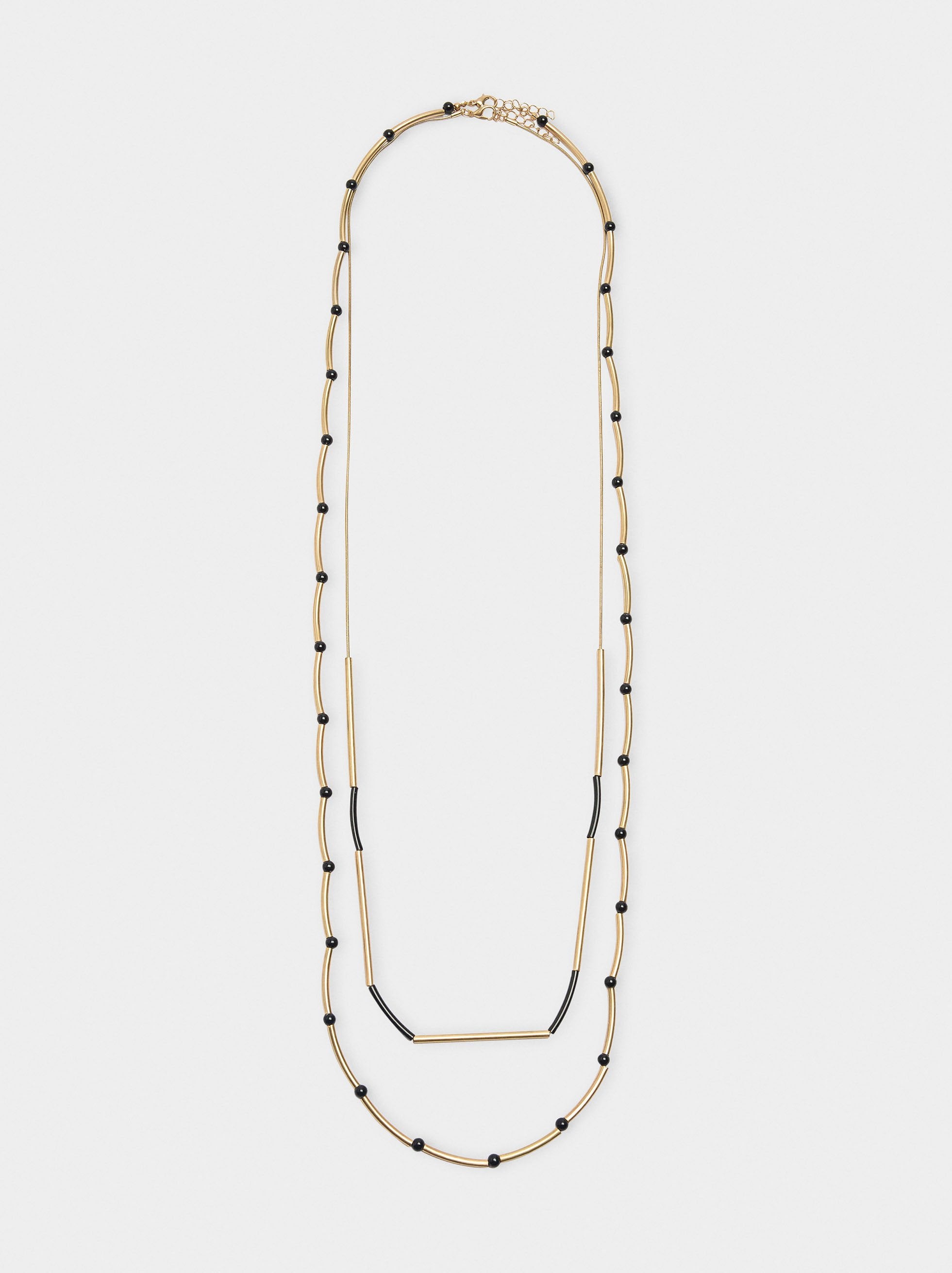 Collar Con Abalorios De Resina
