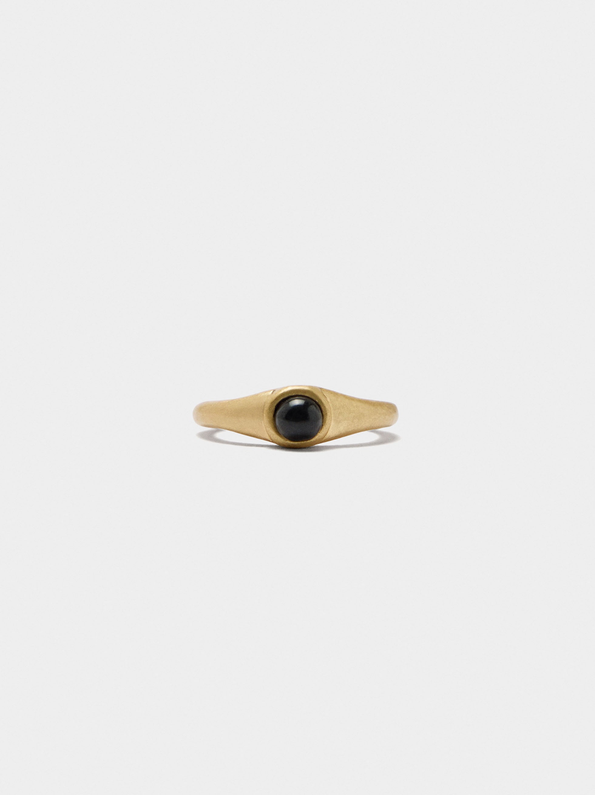 Anillo Con Cristal Para Dedo Meñique