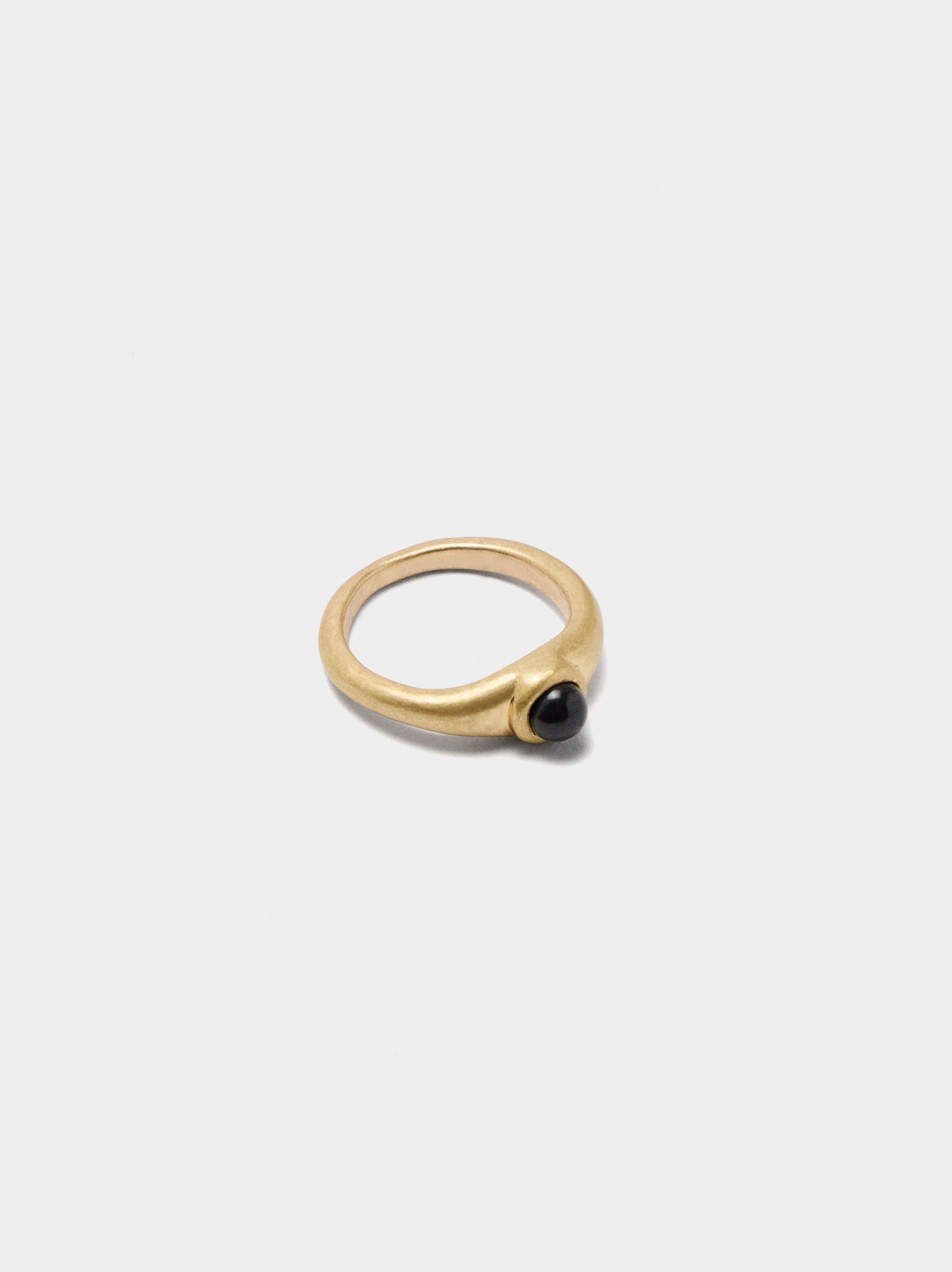 Anillo Con Cristal Para Dedo Meñique
