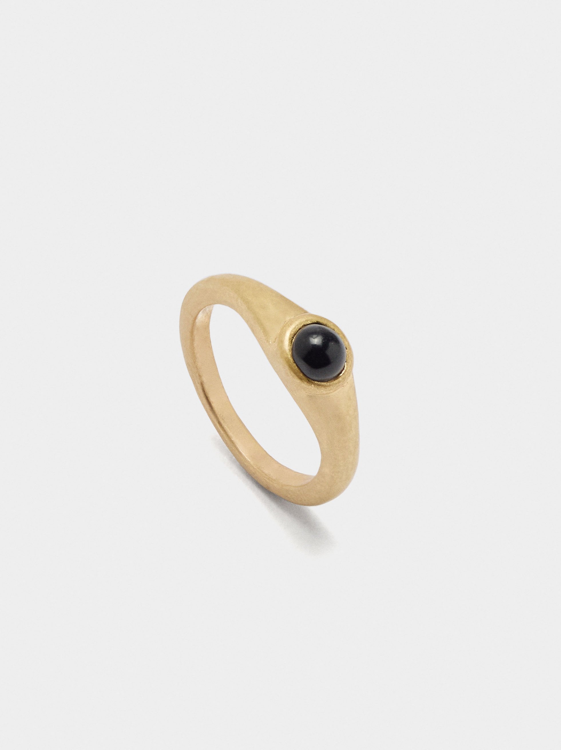 Anillo Con Cristal Para Dedo Meñique