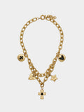Collar De Eslabones Con Colgante De Cruz