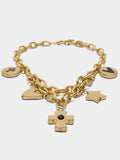 Collar De Eslabones Con Colgante De Cruz