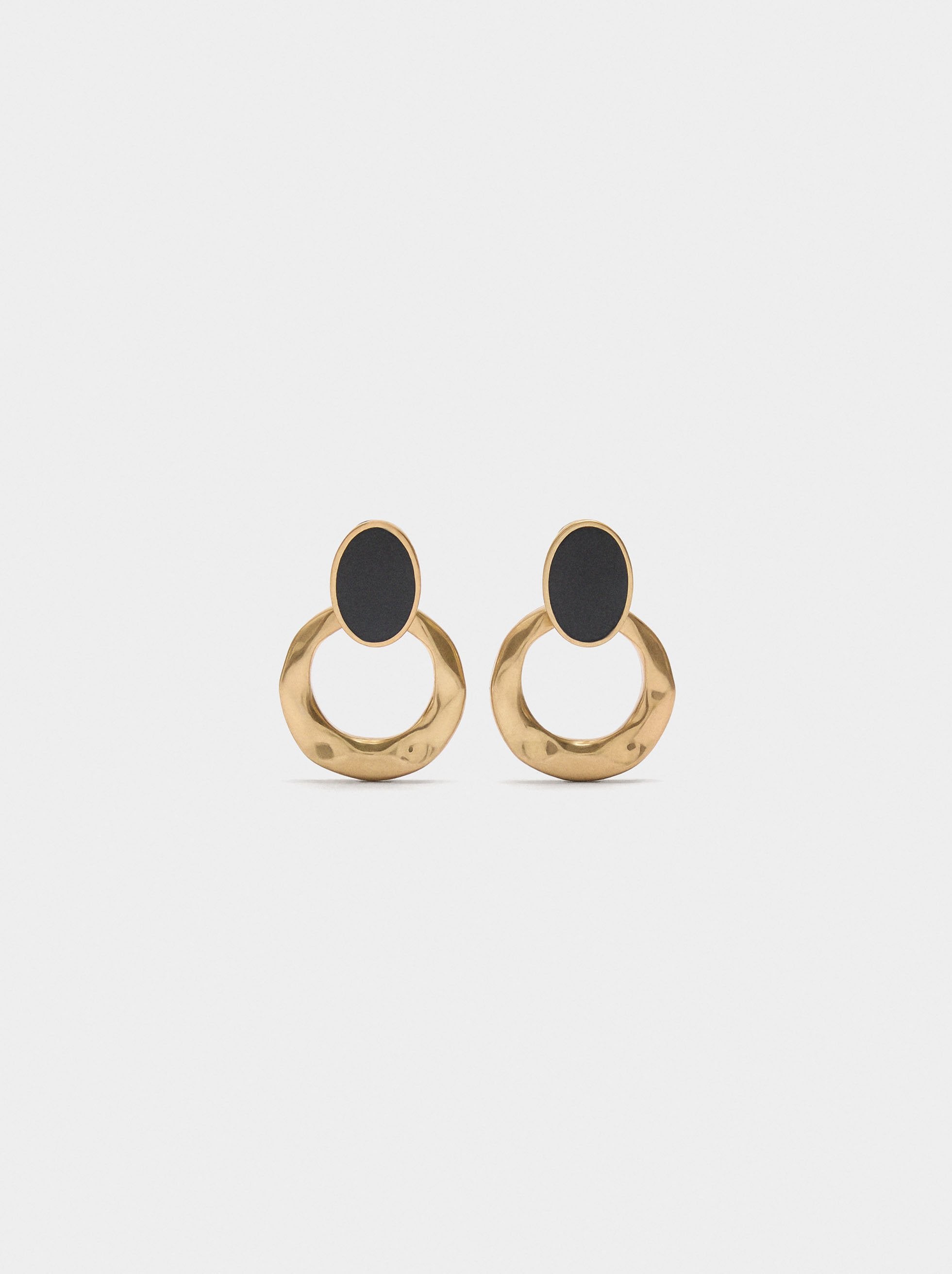 Pendientes Redondos De Resina
