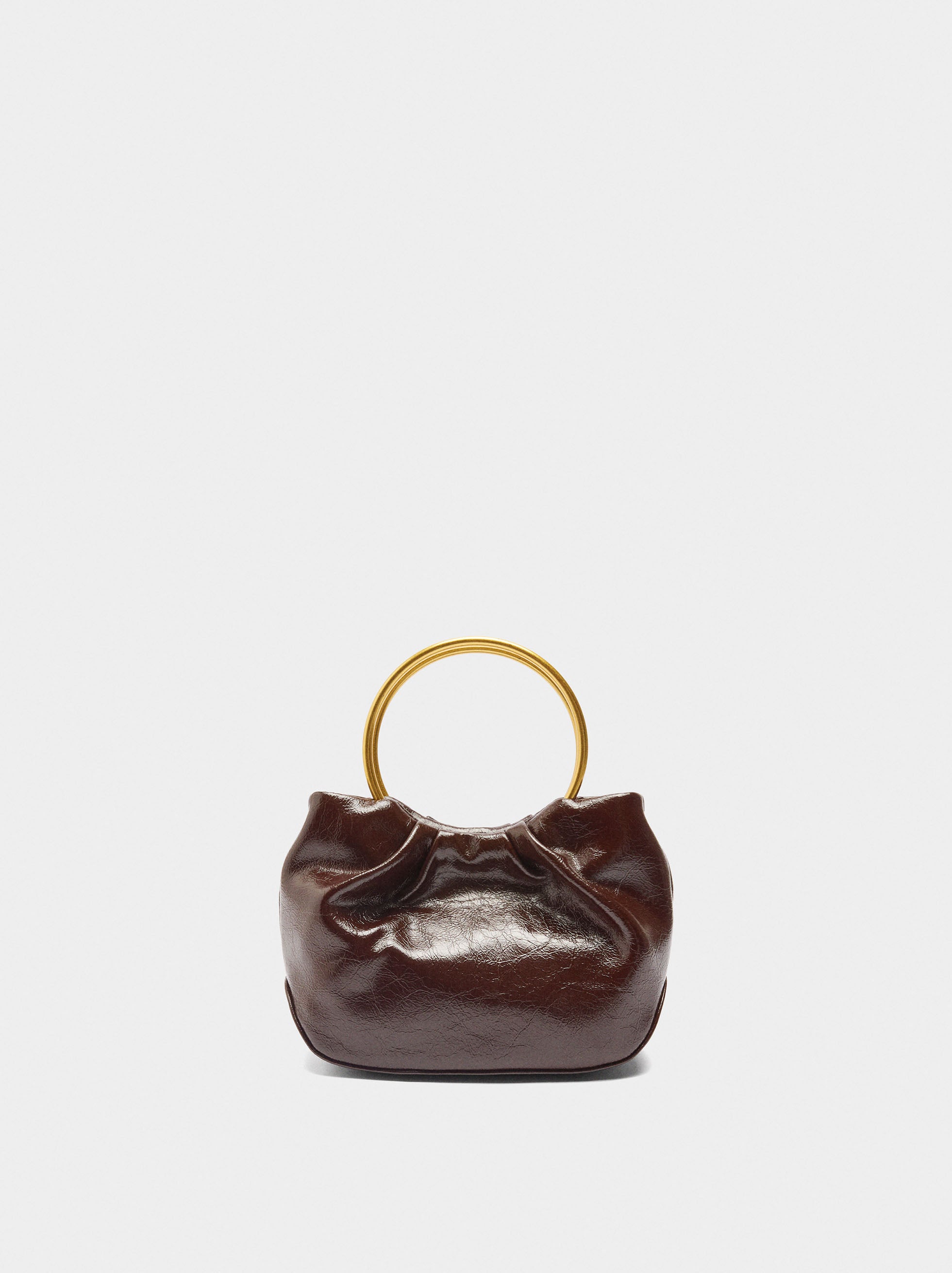Bolso De Mano Metalizado