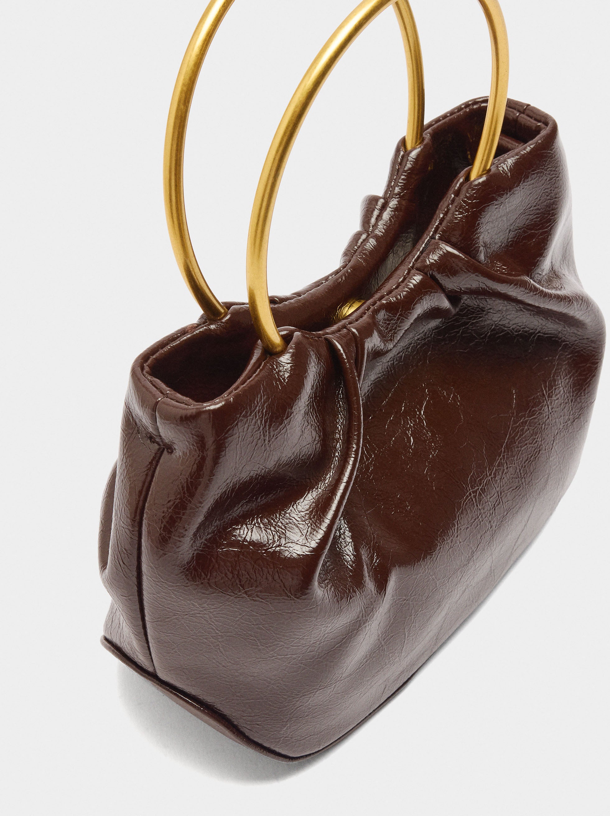 Bolso De Mano Metalizado