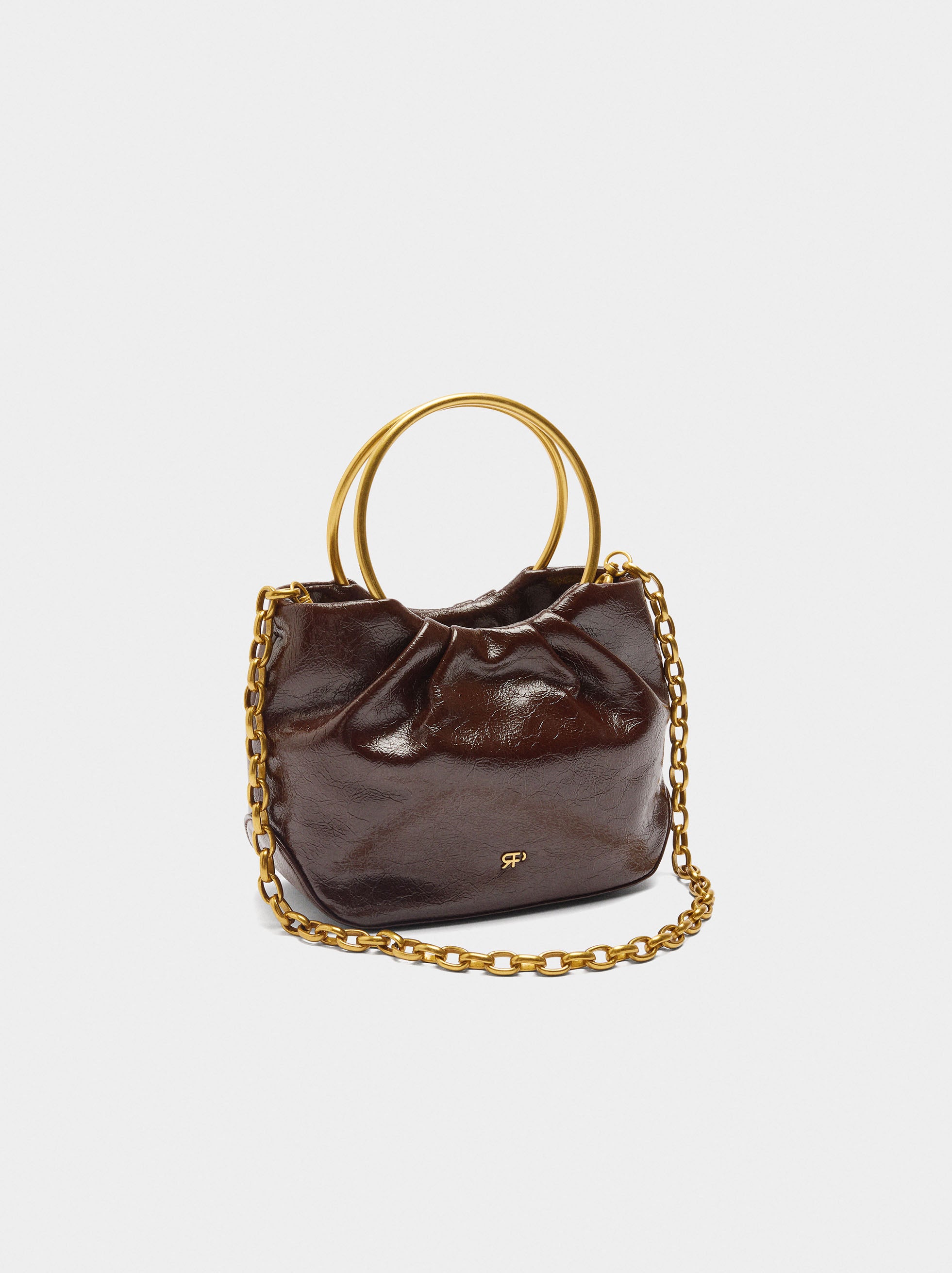 Bolso De Mano Metalizado