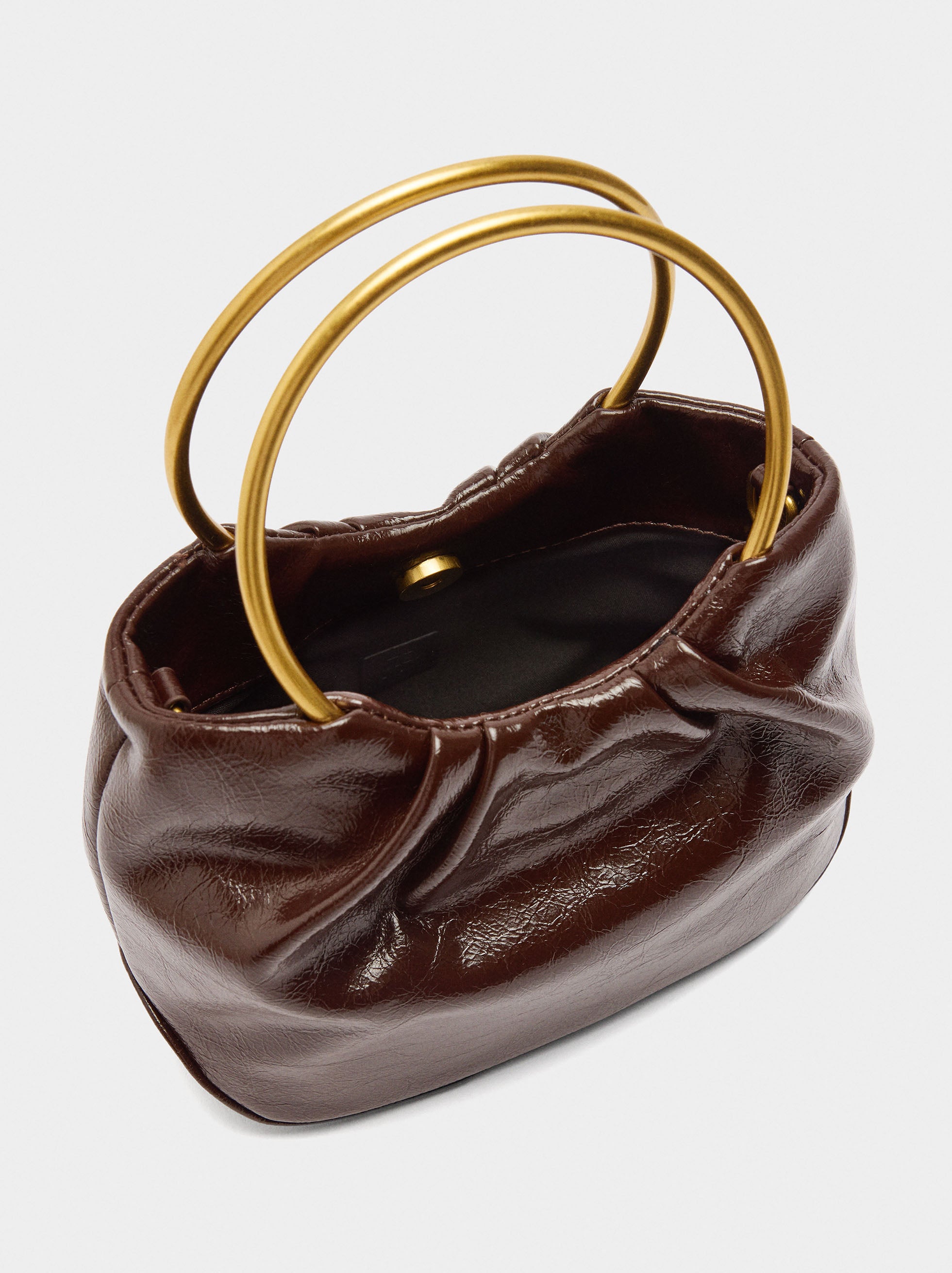 Bolso De Mano Metalizado