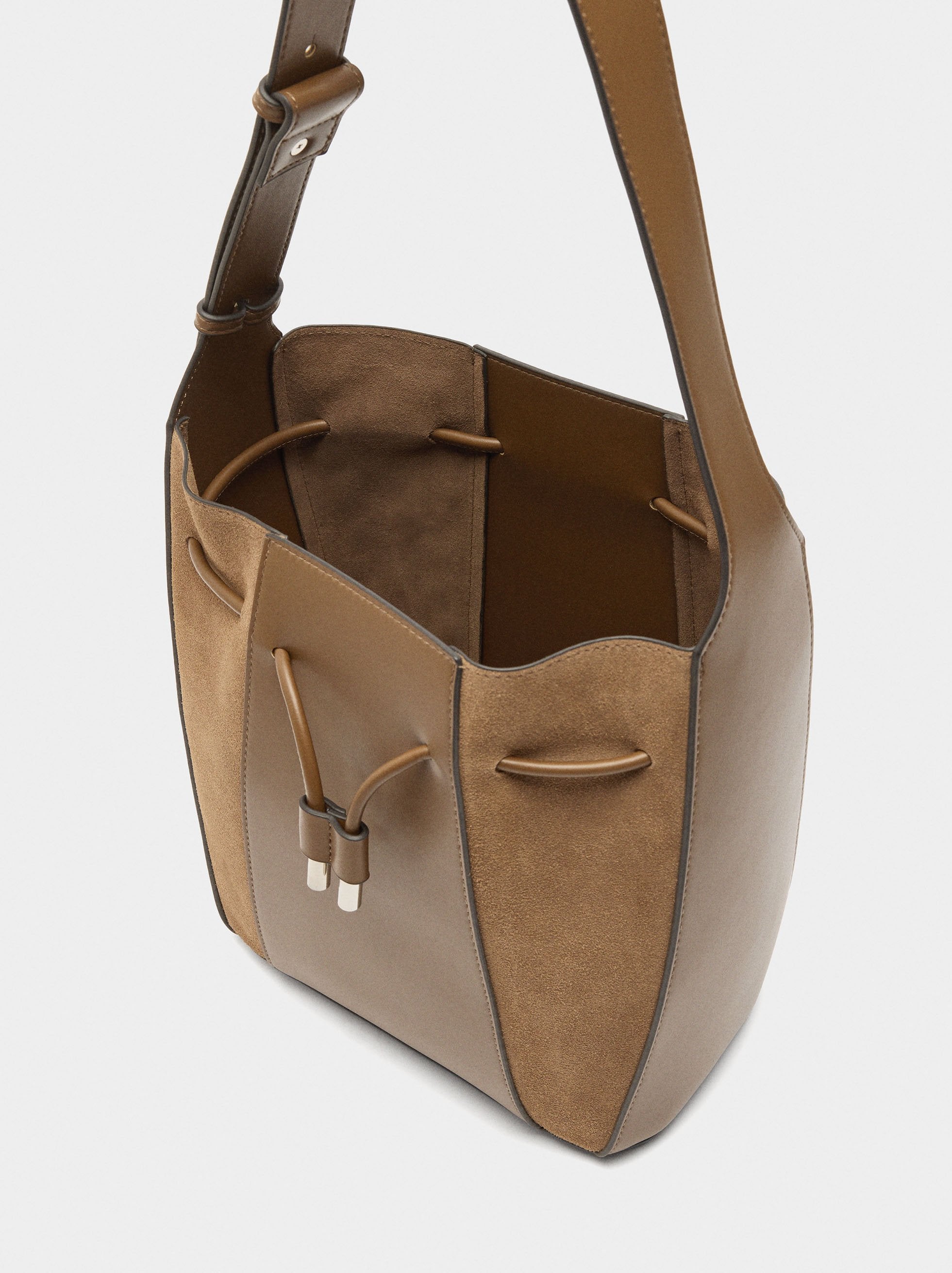 Bolso Bombonera Con Piel M