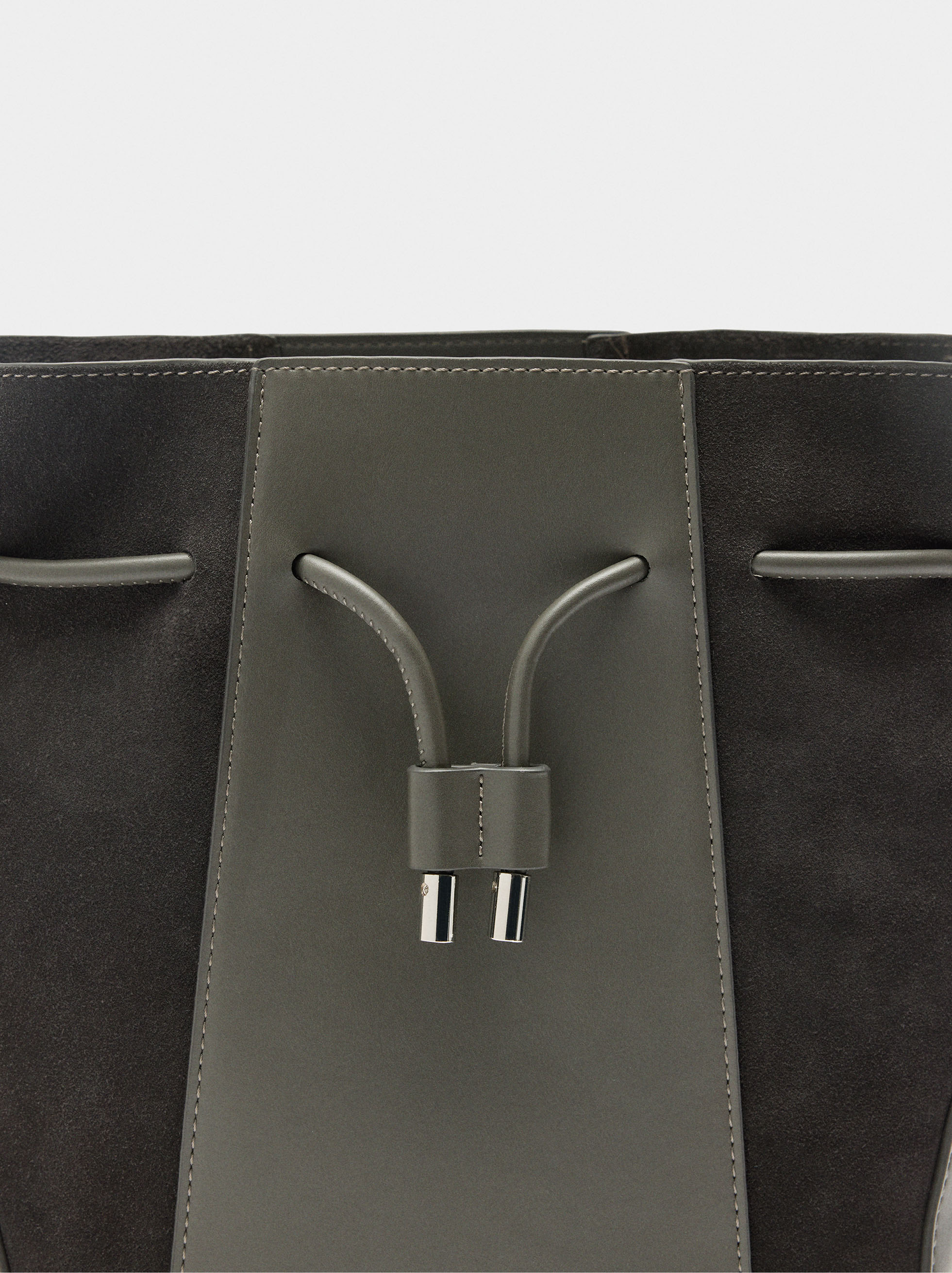 Bolso Bombonera Con Piel M