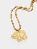 Collar Largo Colgante De Elefante