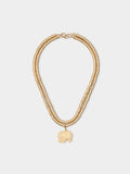Set De Collares Cortos Colgante De Elefante
