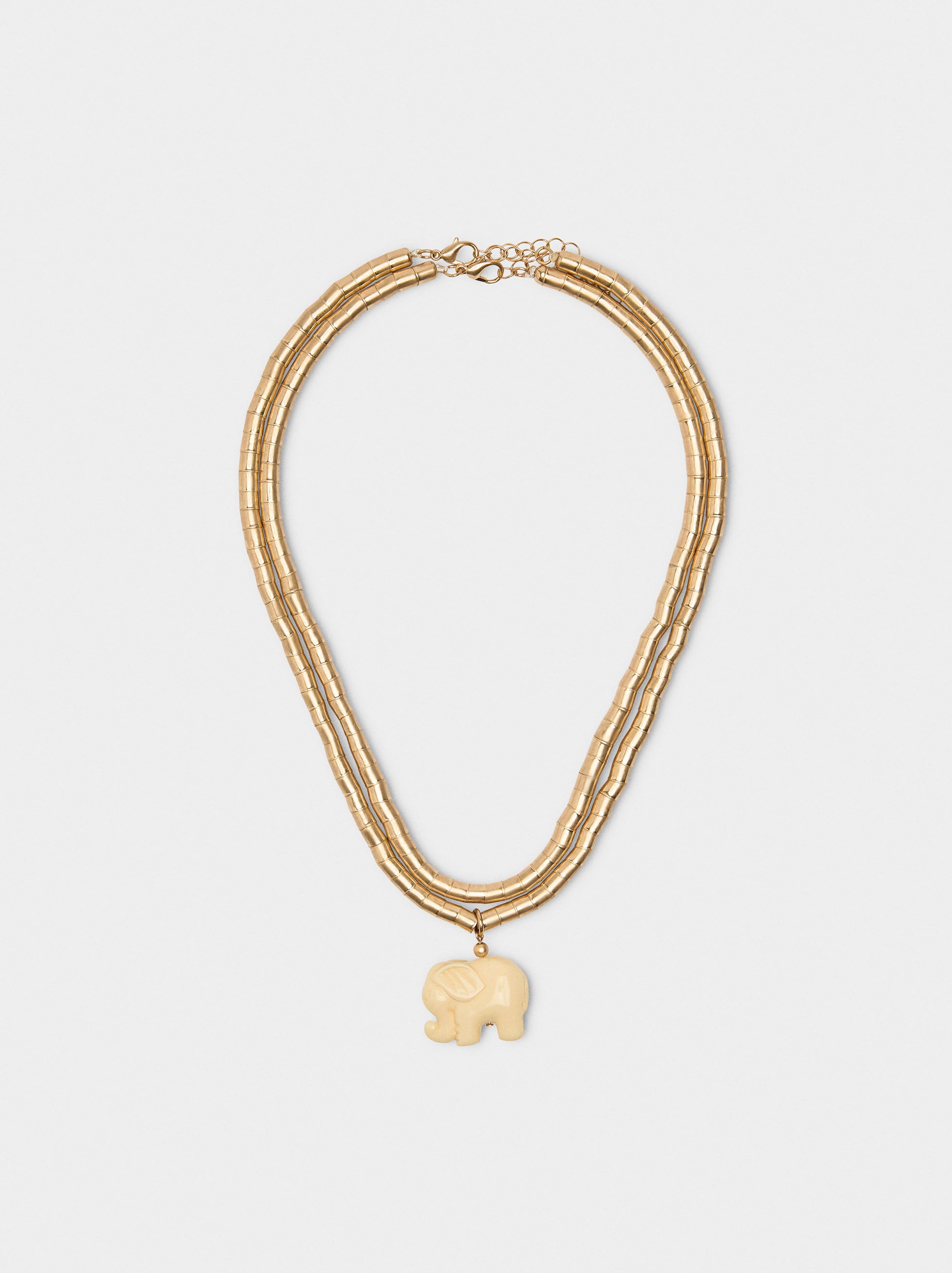 Set De Collares Cortos Colgante De Elefante