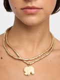 Set De Collares Cortos Colgante De Elefante