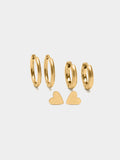 Set De Aros Con Corazón
