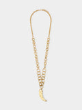 Collar Largo De Eslabones Con Colgante