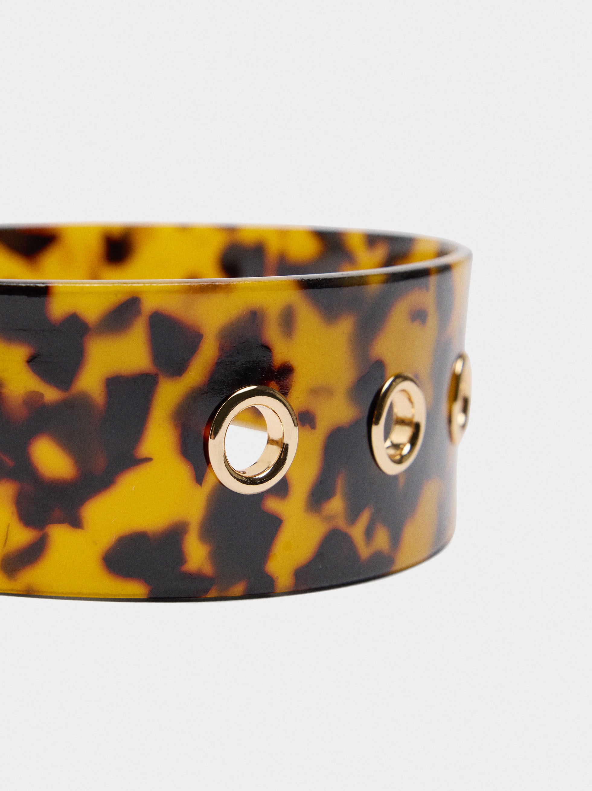 Diadema De Efecto Carey Con Tachuelas