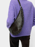 Bolso De Hombro Asimétrico Con Tachuelas
