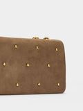 Bolso De Hombro Efecto Piel Con Tachuelas
