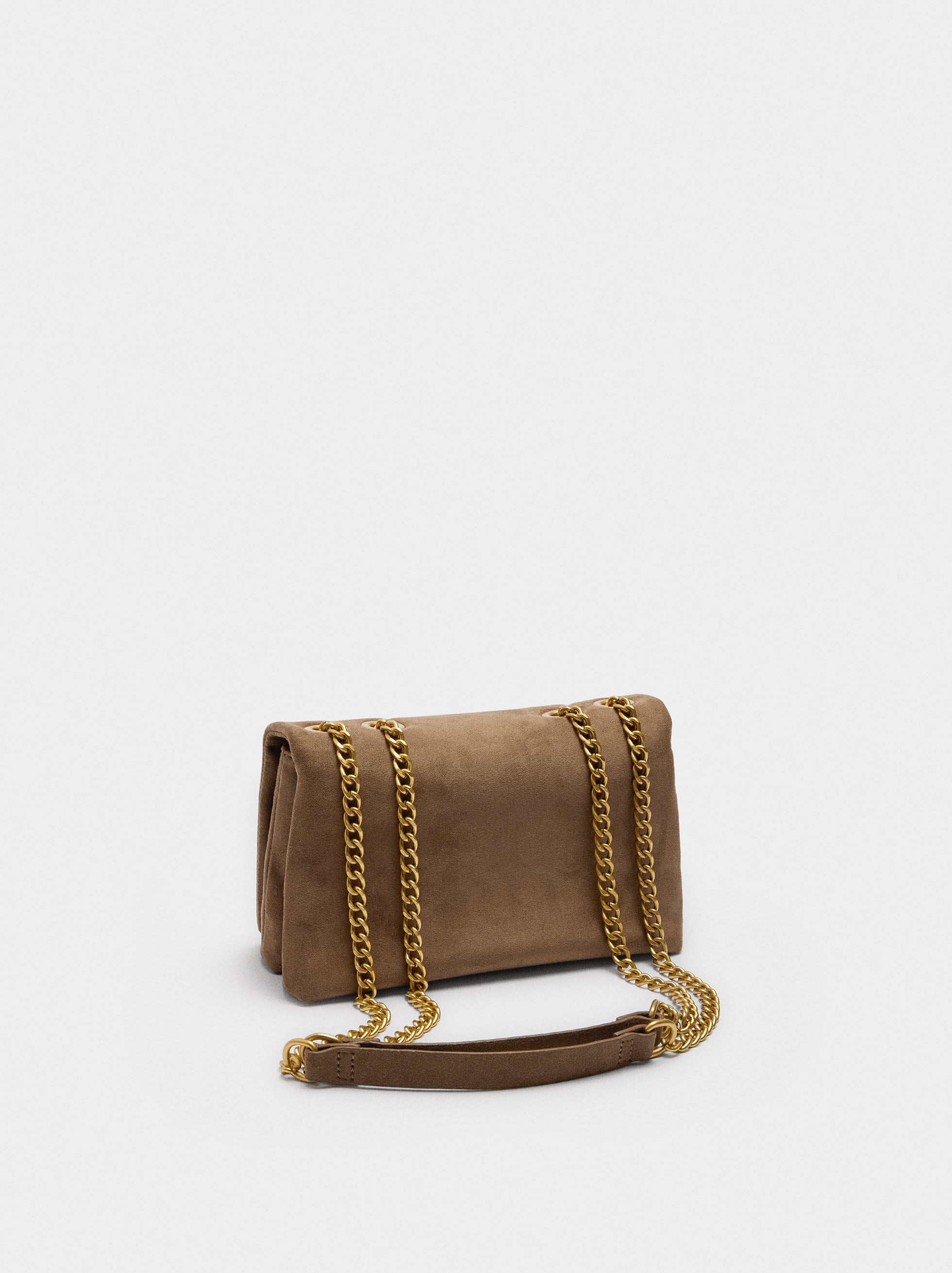 Bolso De Hombro Efecto Piel Con Tachuelas