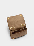 Bolso De Hombro Efecto Piel Con Tachuelas