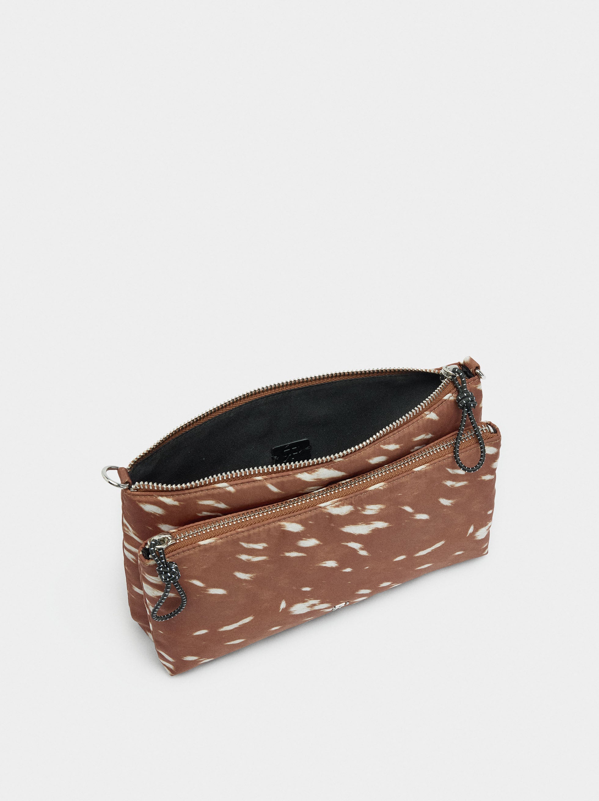 Bolso Bandolera Estampado De Nylon