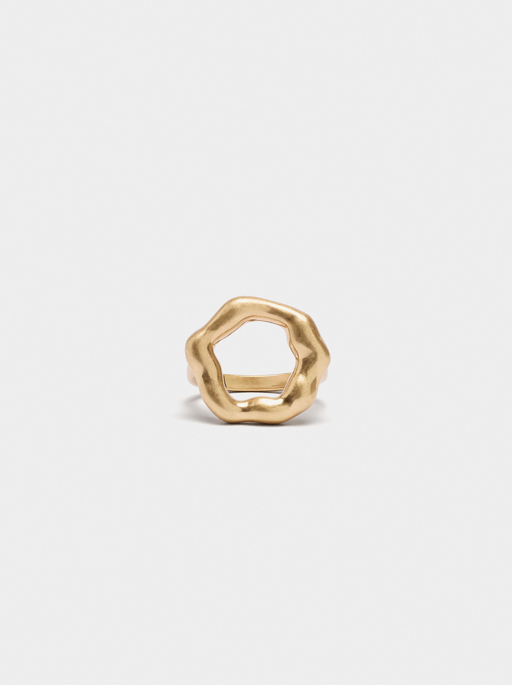 Anillo De Aro Irregular