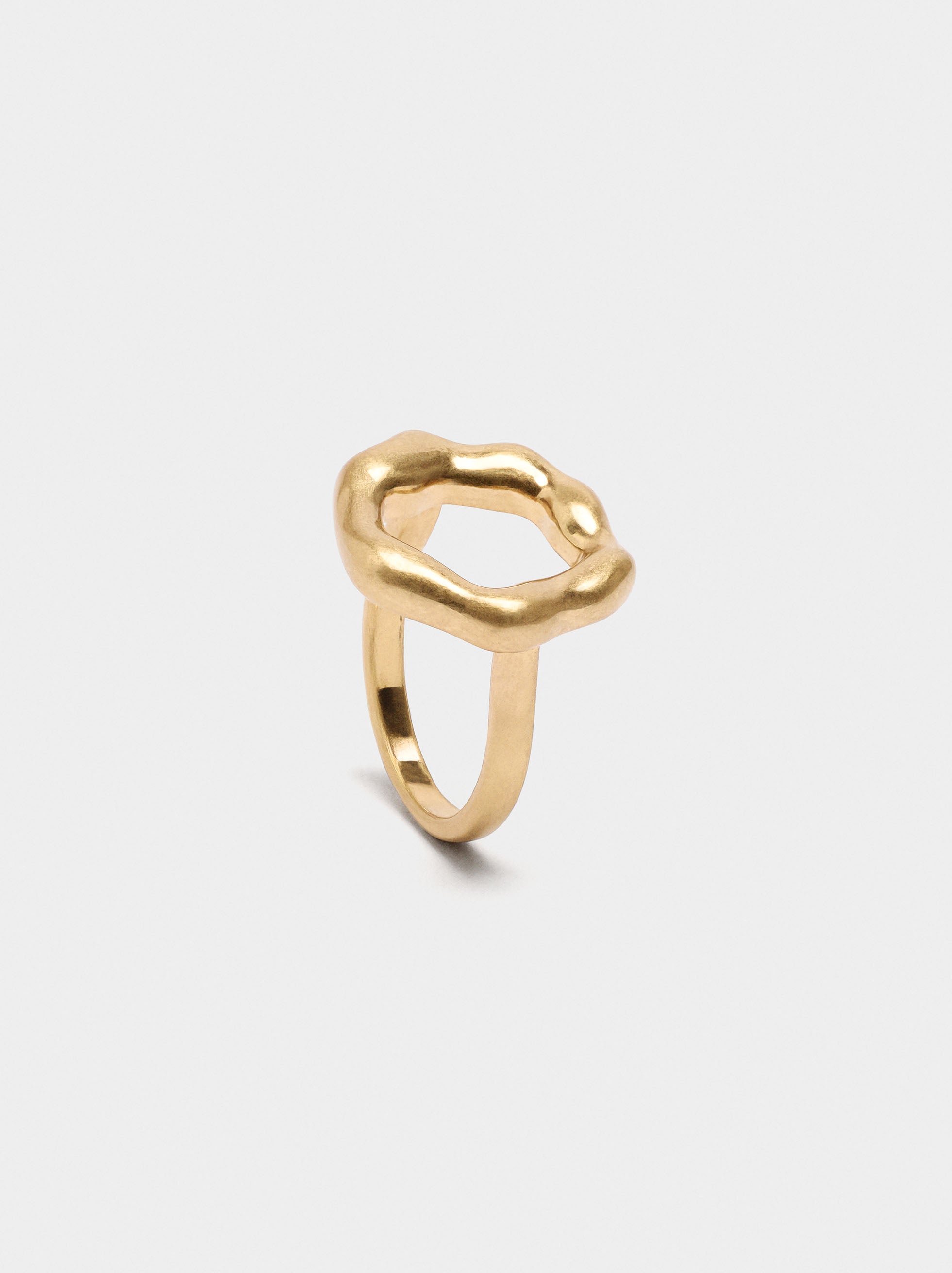Anillo De Aro Irregular