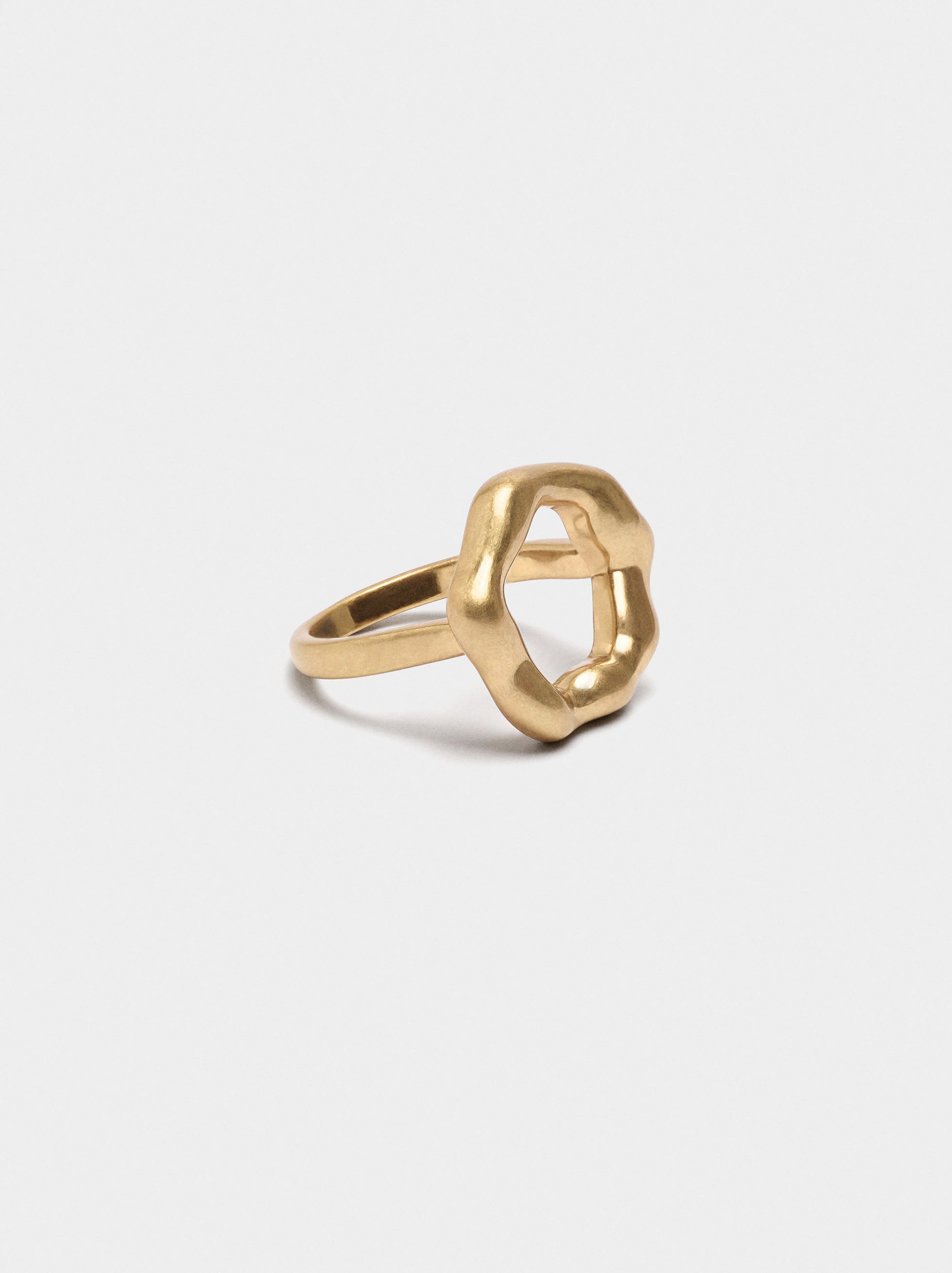 Anillo De Aro Irregular